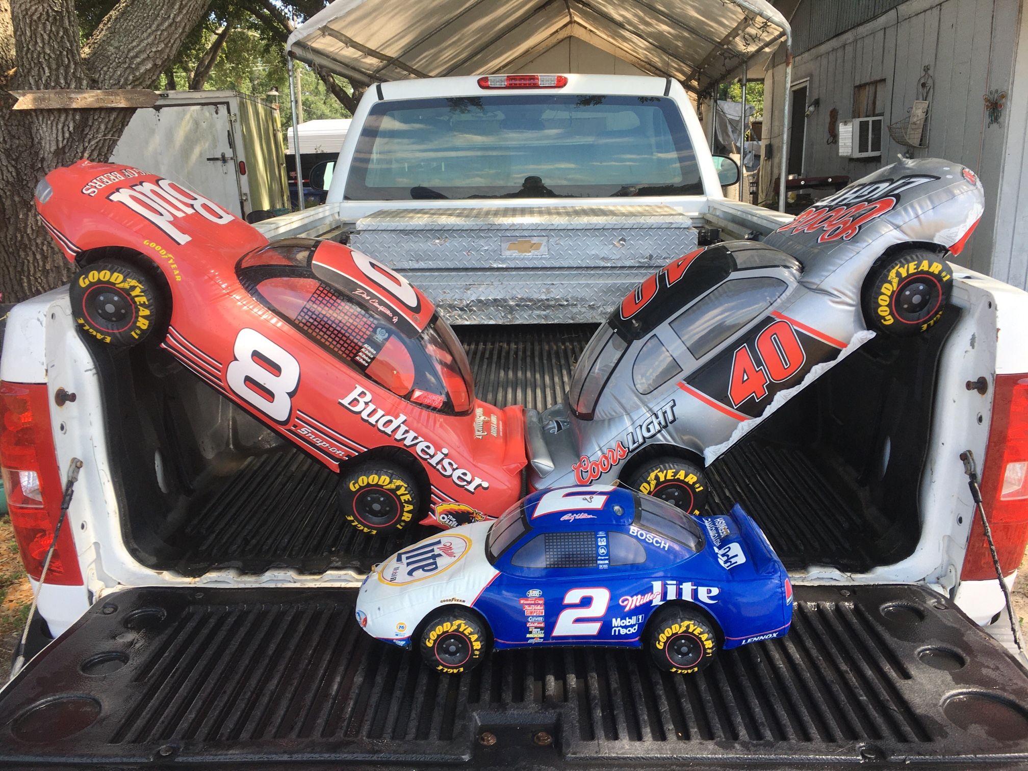 NASCAR Inflatable Race Cars $25.00 For All 3