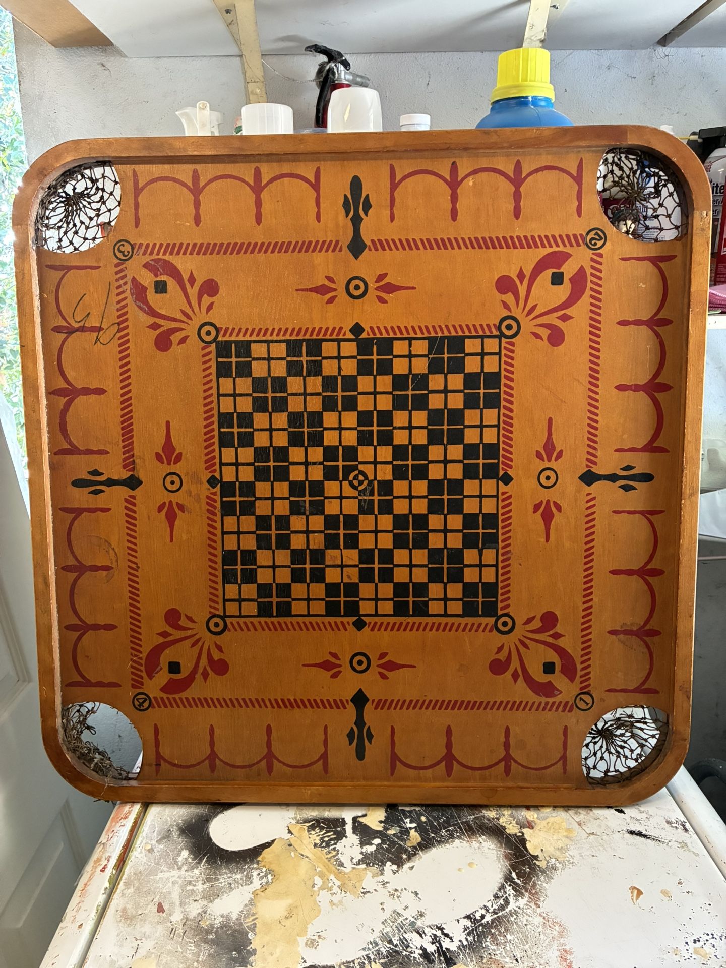 Vintage Carrom Wooden Game Board Only