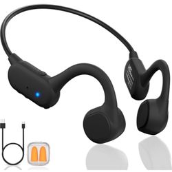 Brandnew 2025 Bone Conduction Headphones，Bluetooth 5.4 Wireless Headphones, Type-C Quickly Charge，12Hrs Playtime，IPX5 Waterproof for Traving，Running，H