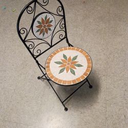 Folding tile chair