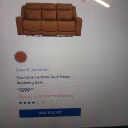 Dual Powered Sofa.. BRAND NEW STILL IN THE BOX!!!
