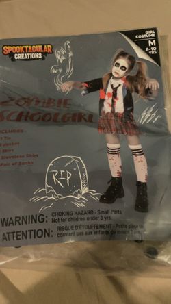 Spooktacular Creations Zombie Schoolgirl Costume Girls M