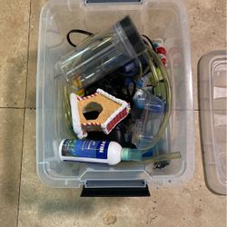 Bin Of Fish Supplies, Gravel Vac 