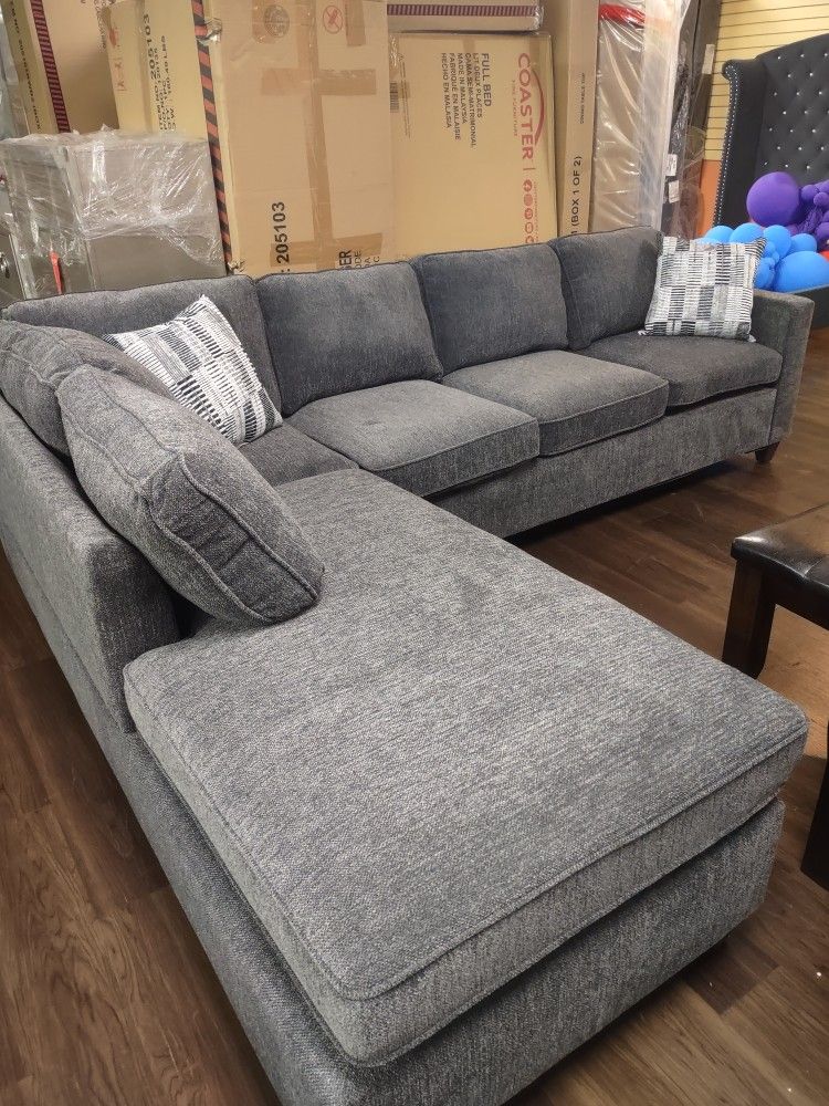New Sectional Sofa With Reversible Chaise Lounge On Sale Now Don't Miss