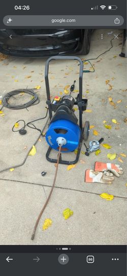 Professional Electric Drain Snake / Sewer Auger – Drain Cleaning Machine – Working Condition