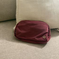 Lululemon Burgundy Velvet Belt Bag - Limited Edition