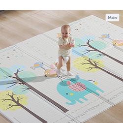 Baby Play mat, Extra Large Baby Crawling Mat, Portable & Waterproof Non Toxic So