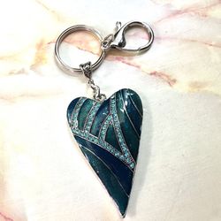 Blue Heart Key Chain 