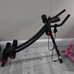 Ab workout excercise machine.