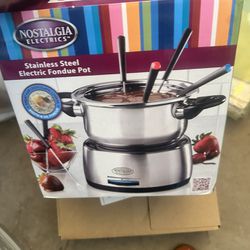Stainless steel electric fondue Pot