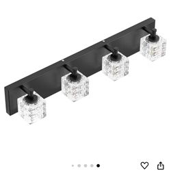 Crystal Bathroom Light Fixture 