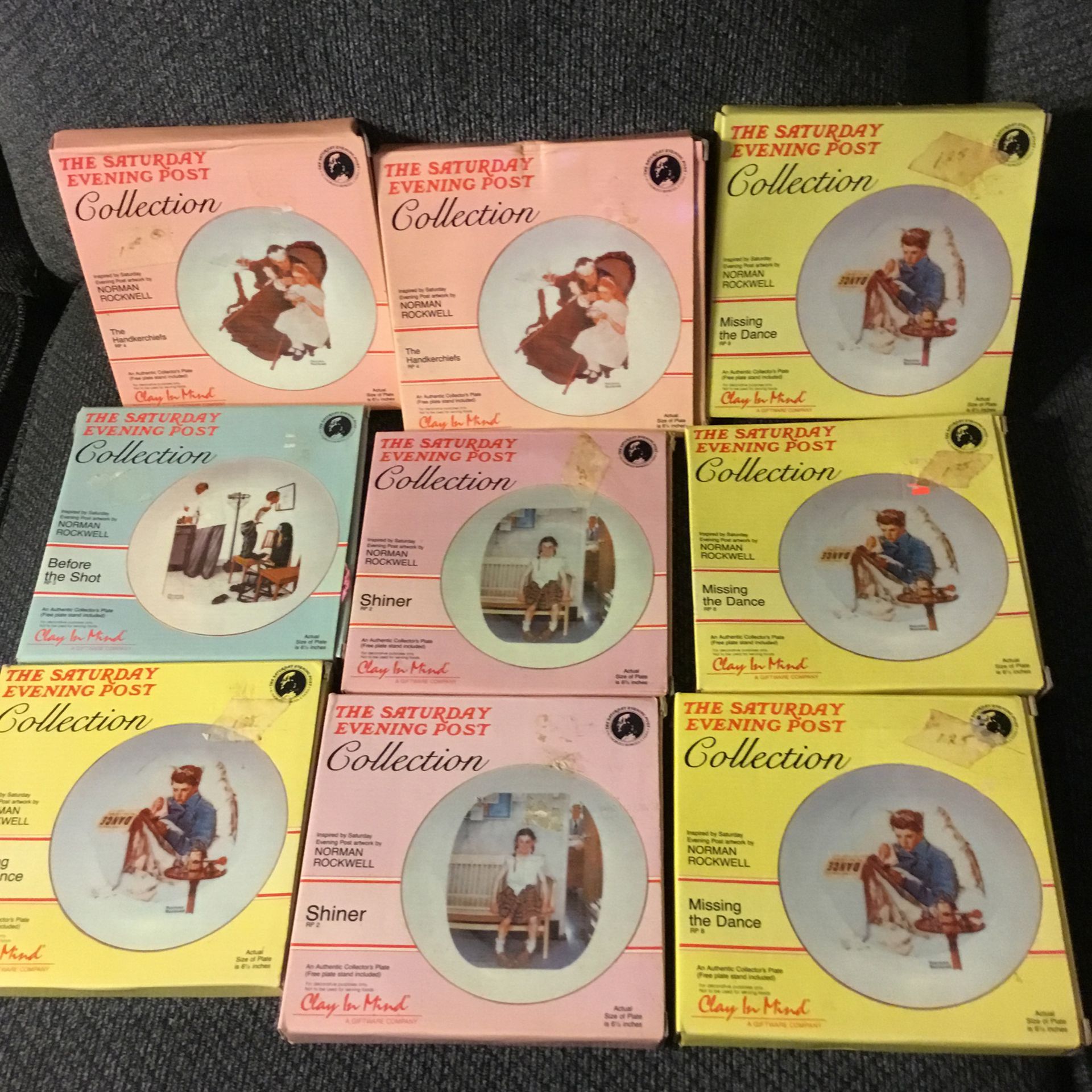 Lot Of Norman Rockwell Plates 