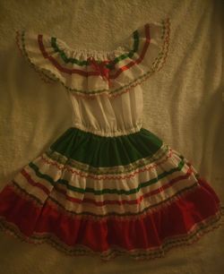 Traditional Mexican Dress Girls size 2