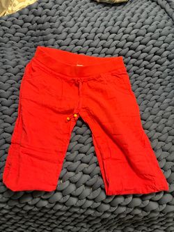 Soft pull-on linen blend pants