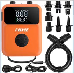 Cordless SUP Air Pump 20PSI Battery Powered, High Pressure Electric Paddle Board Pump with Auto Shut-Off, Fast Inflate/Deflate, USB-C & 12V DC for SUP