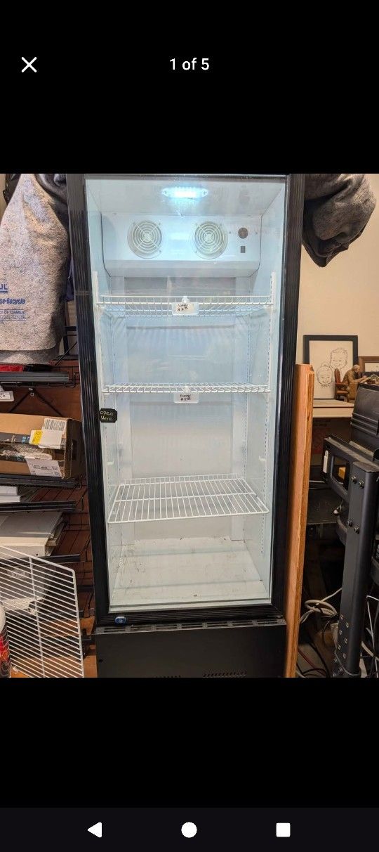 Glass Door Display Refrigerator 1 And 1/2 Years Old