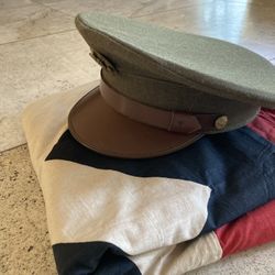 Vintage WW2 WWII US Army enlistedmans hat visor cap