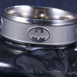Batman Ring Stainless Steel Unisex Men Women Jewelry 