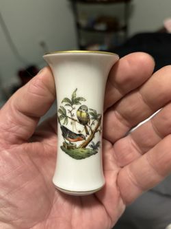 Herend Rothschild Bird Mini Vase