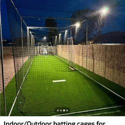 Height Adjustable Baseball/Softball/Cricket Batting Cage- (Frame + Net) 74*10*10
