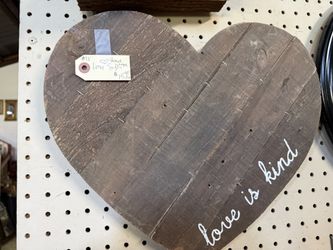 Wood Heart For Valentines Day