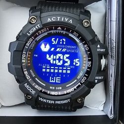 New Activa Strike X Invicta Digital Men's Watch 56mm in Black Water Resistant
