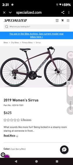 Specialized Sirrus Bike For Sale