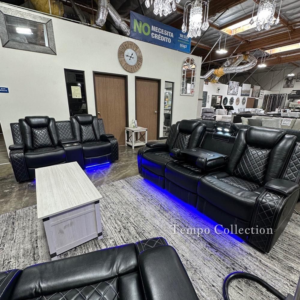 Power Recliner Set, Living Room Set Reclining Couches