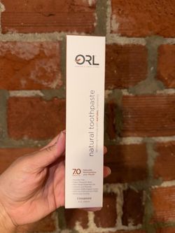 ORL natural toothpaste