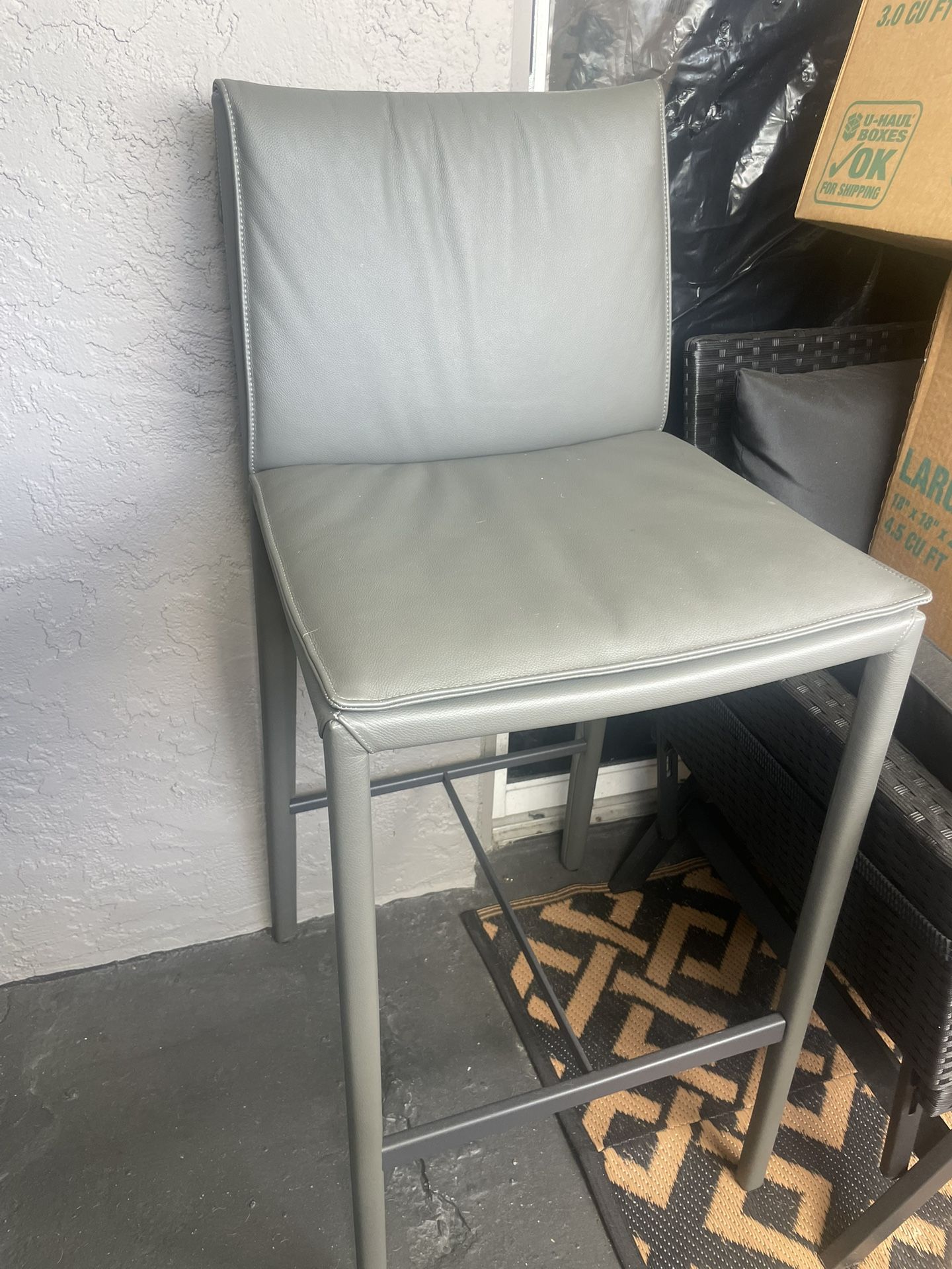 Italian Leather Barstools