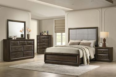 piece Queen Bedroom Set Dark Oak mattress not included