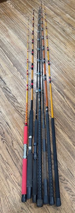 Old skool rods lamiglas seeker LB Sabre Fenwick calstar