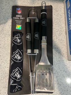 Las Vegas Raiders BBQ tools utensils
