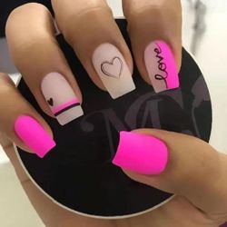 24-pcs Short Square Press on Nails