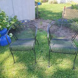 Wrought Iron Outdoor Lawn Set