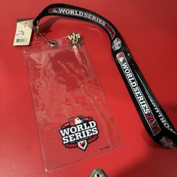 MLB World Series Ticket Holder And Pin $12