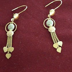 18 K Gold Earing.... Weight 3.5 Grams 