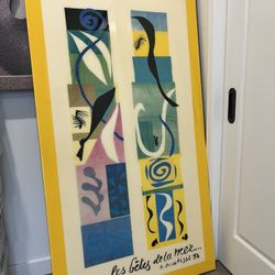 Large Wall Art, Henri Matisse’s “Beasts of the Sea”, 34*60