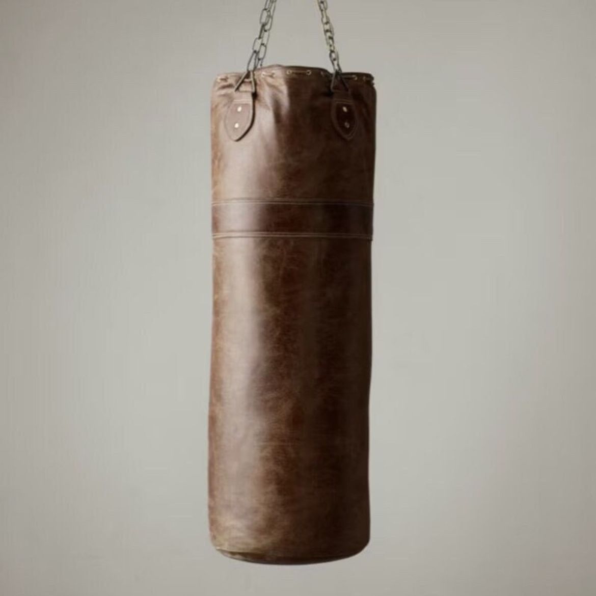 Brown Leather Punching Bag