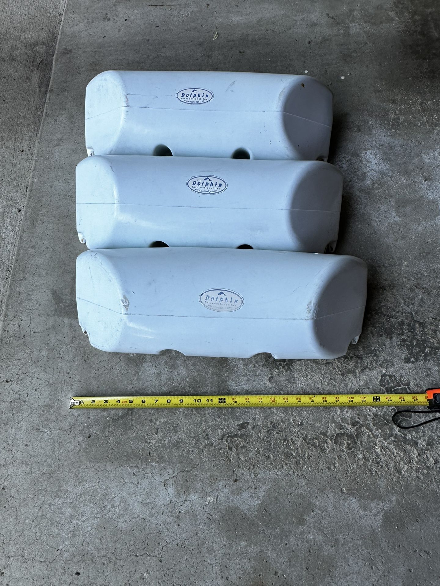 3 Dolphin Boat Dock edge bumpers