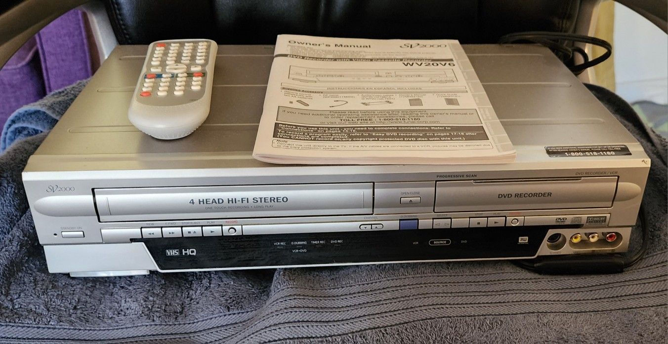 Funai SV2000 WV20V6 DVD Recorder and VCR Combo.
