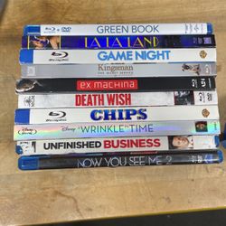 10 Blu-Ray DVDs - $10 For All - mint condition