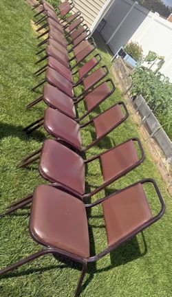 14 red  chairs $10 Each 