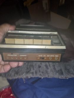 Vintage Bell And Howell Tape Recorder And Player With Ports For Mic And Projector.