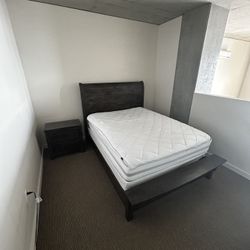 Queen Size Bedroom Set with Nightstand - Box Sting Included (Not Mattress)