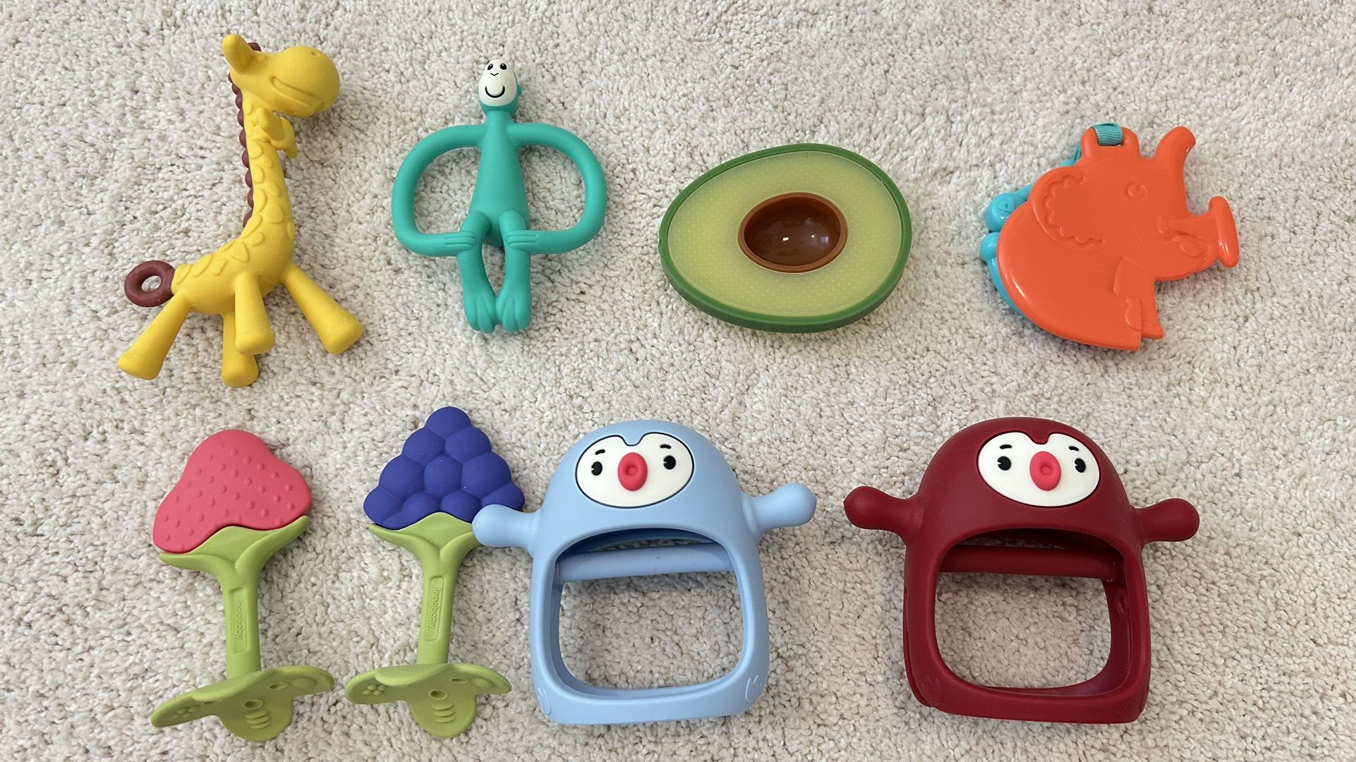 Bunch Of Baby Teething Toys