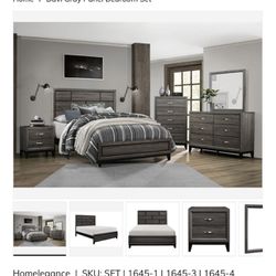 Gray Panel Bedroom Set