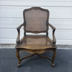 Vintage Wood & Cane Chair