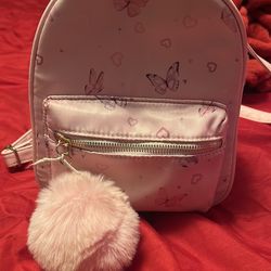 Pink butterfly small bag
