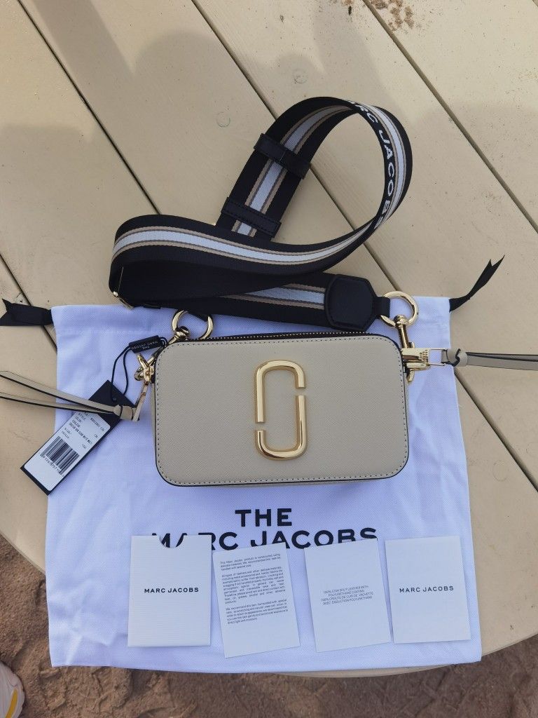 Marc Jacobs The Snapshot Crossbody Bag Cloud White Multi